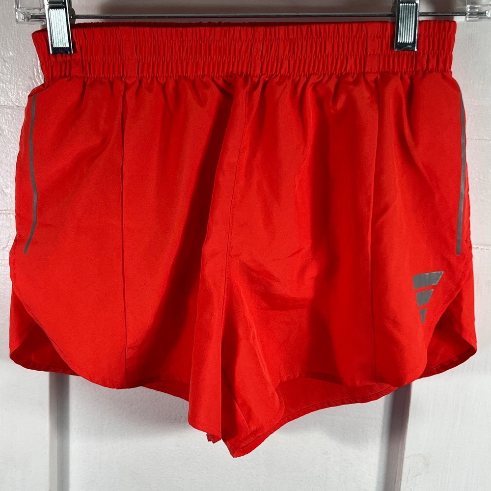 Adidas Aeroready Red Running Shorts Womens XS Reflective Athletic Gym 1897